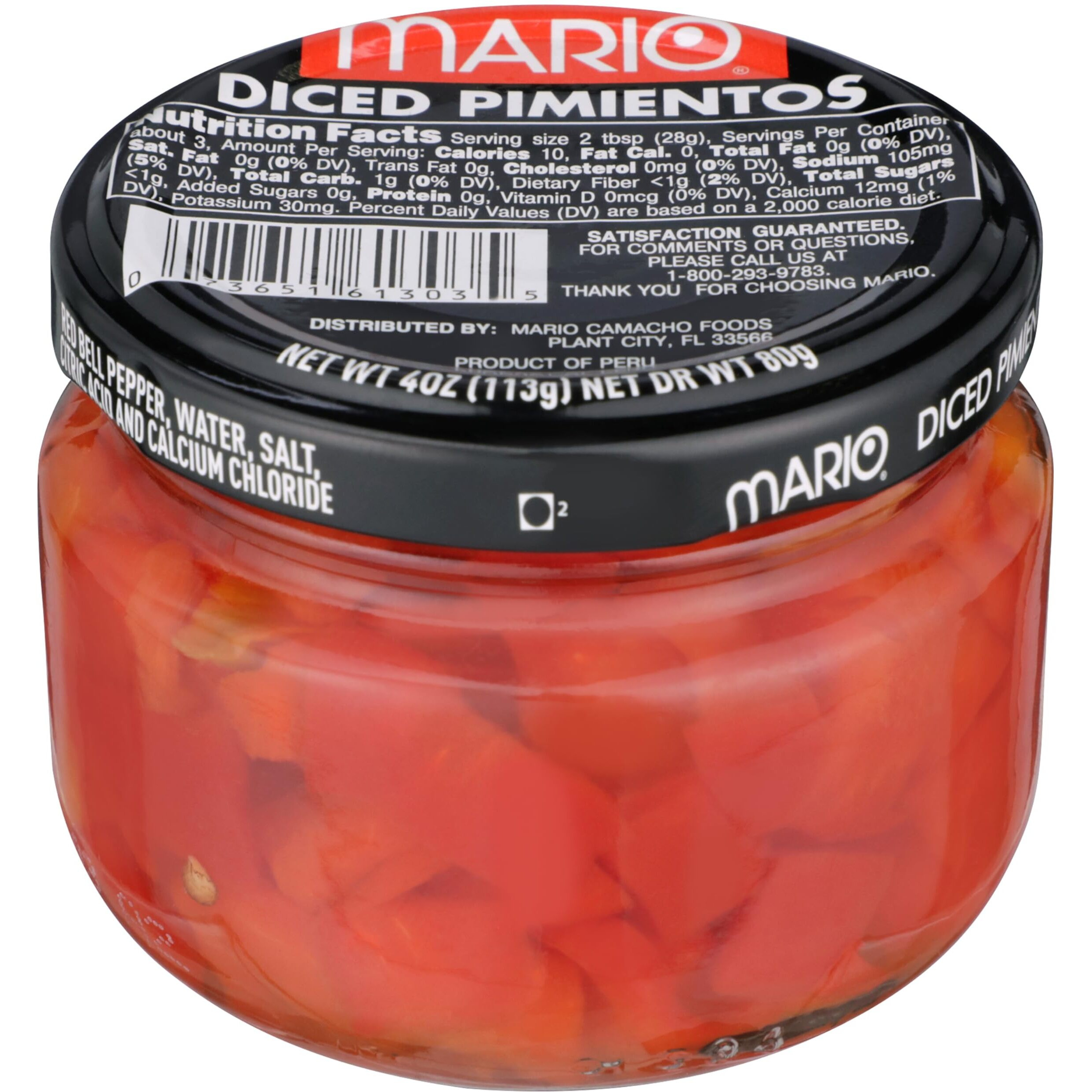 Mario Camacho Pimientos Diced, 4-Ounce (Pack Of 12)