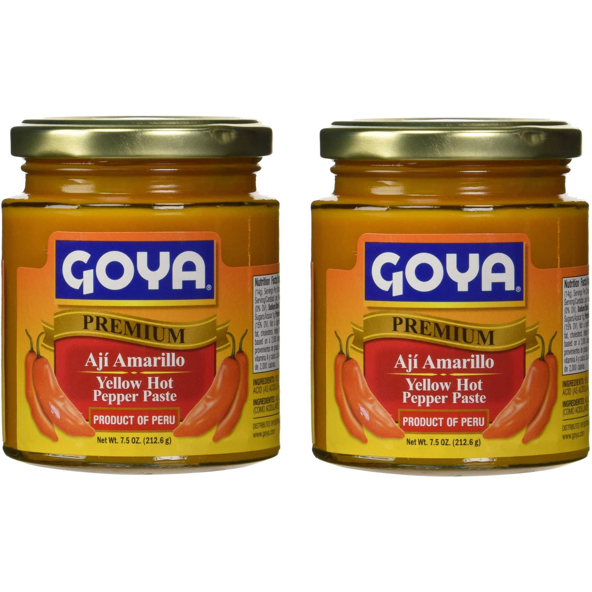 Goya Yellow Hot Pepper Paste 7.5 Oz - Aji Amarillo (2 Pack)