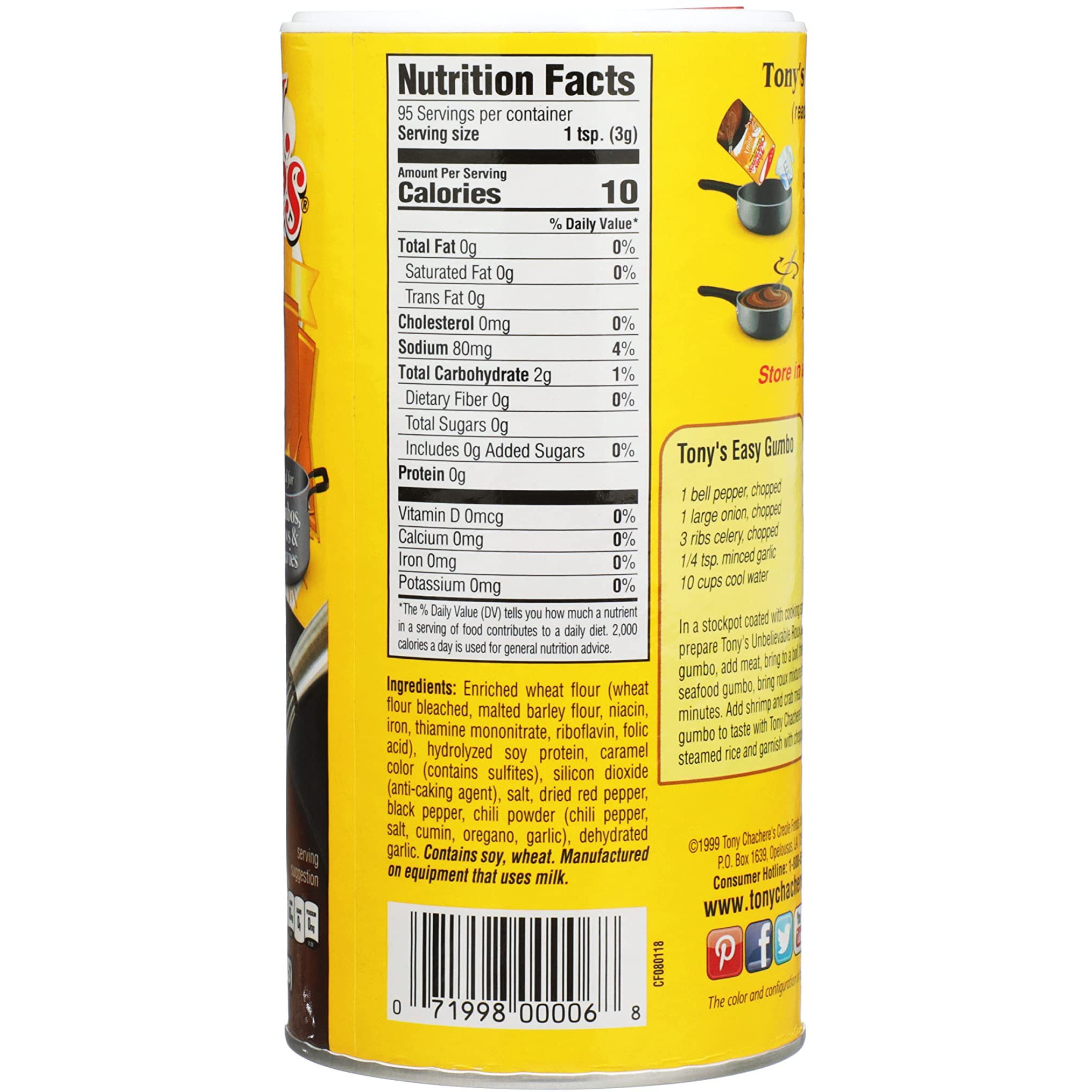 Tony Chachere Instant Gravy Mix, Creole, Roux, 3 Count
