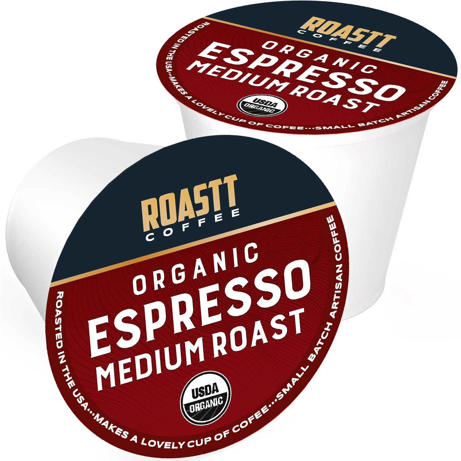 Organic Espresso Pods For Keurig K Cup Brewing, Organic Medium Dark Roast, Single Shot Espresso Pods Compatible With Kcup Brewers, (Espresso, 36 Pods)
