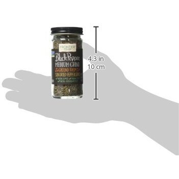 Frontier Co-Op Medium Ground Black Pepper, 1.8 Ounce Bottle, Full-Bodied Flavor And Aroma, Kosher
