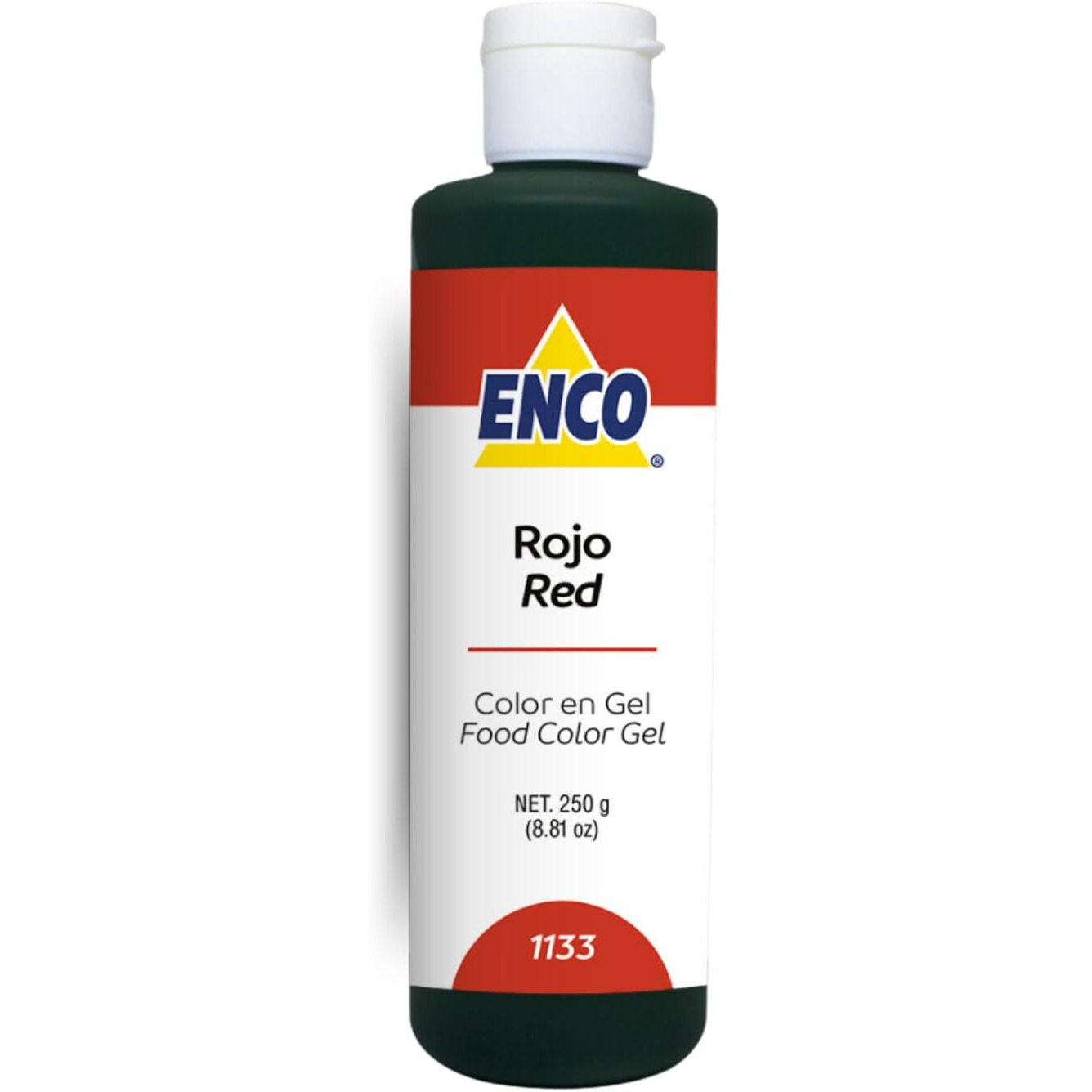 Enco Food Coloring Gel Red 8.8 Oz (250G) Concentrated, Vegan
