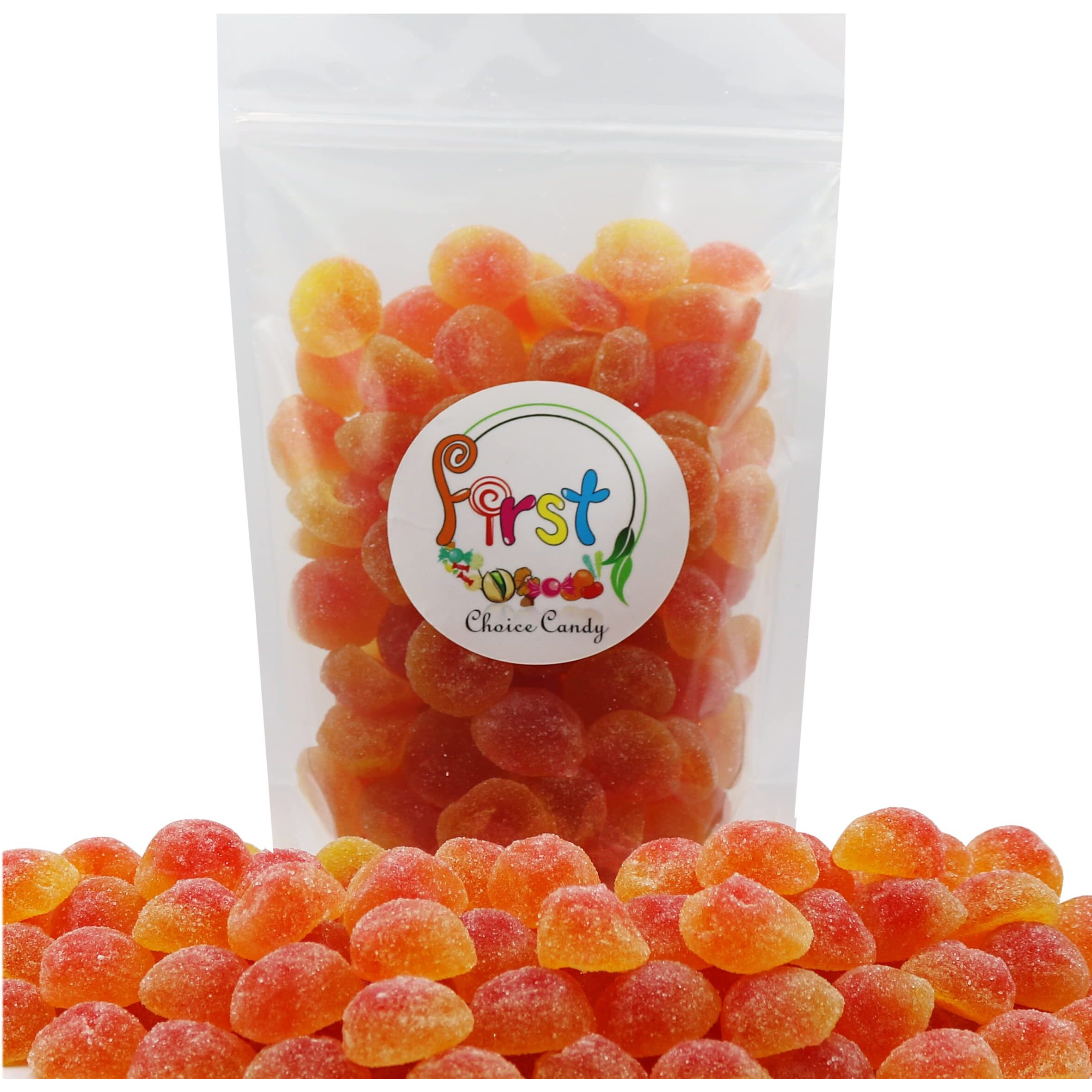 Firstchoicecandy Gummy Fruit Candy (Peach, 2 Pound (Pack Of 1))