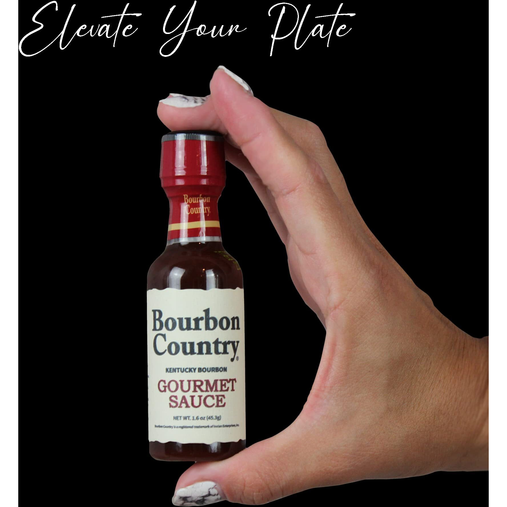 Bourbon Country Gourmet Sauce | Marinade, Stir, Fry & Cook | Nappe Consistency | Fish & Steak Sauce | 2 Oz.