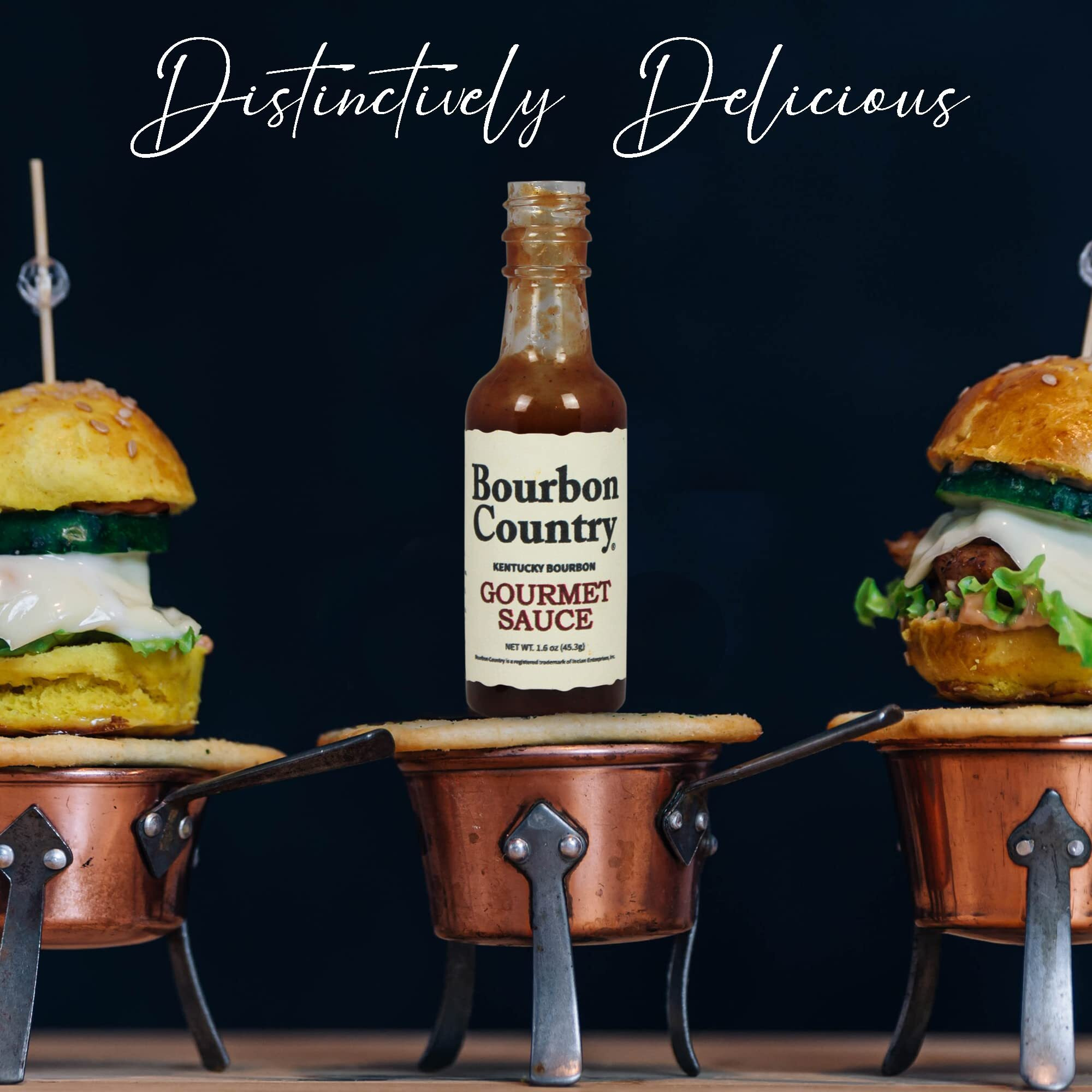 Bourbon Country Gourmet Sauce | Marinade, Stir, Fry & Cook | Nappe Consistency | Fish & Steak Sauce | 2 Oz.