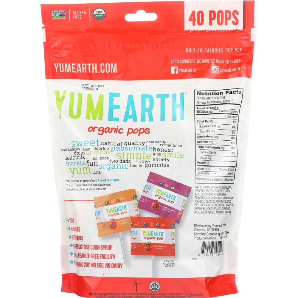 Yummyearth Lolli Pop Family Size (Pack Of 2)