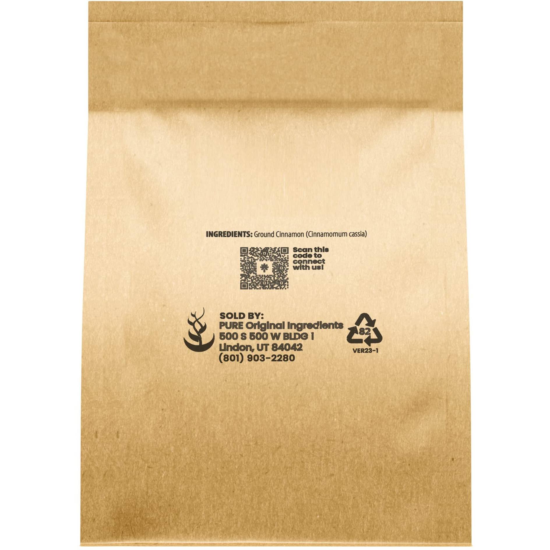 Pure Original Ingredients Ground Cinnamon (8 Oz) Pure Cinnamon Cassia, Baking & More, Strong & Flavorful