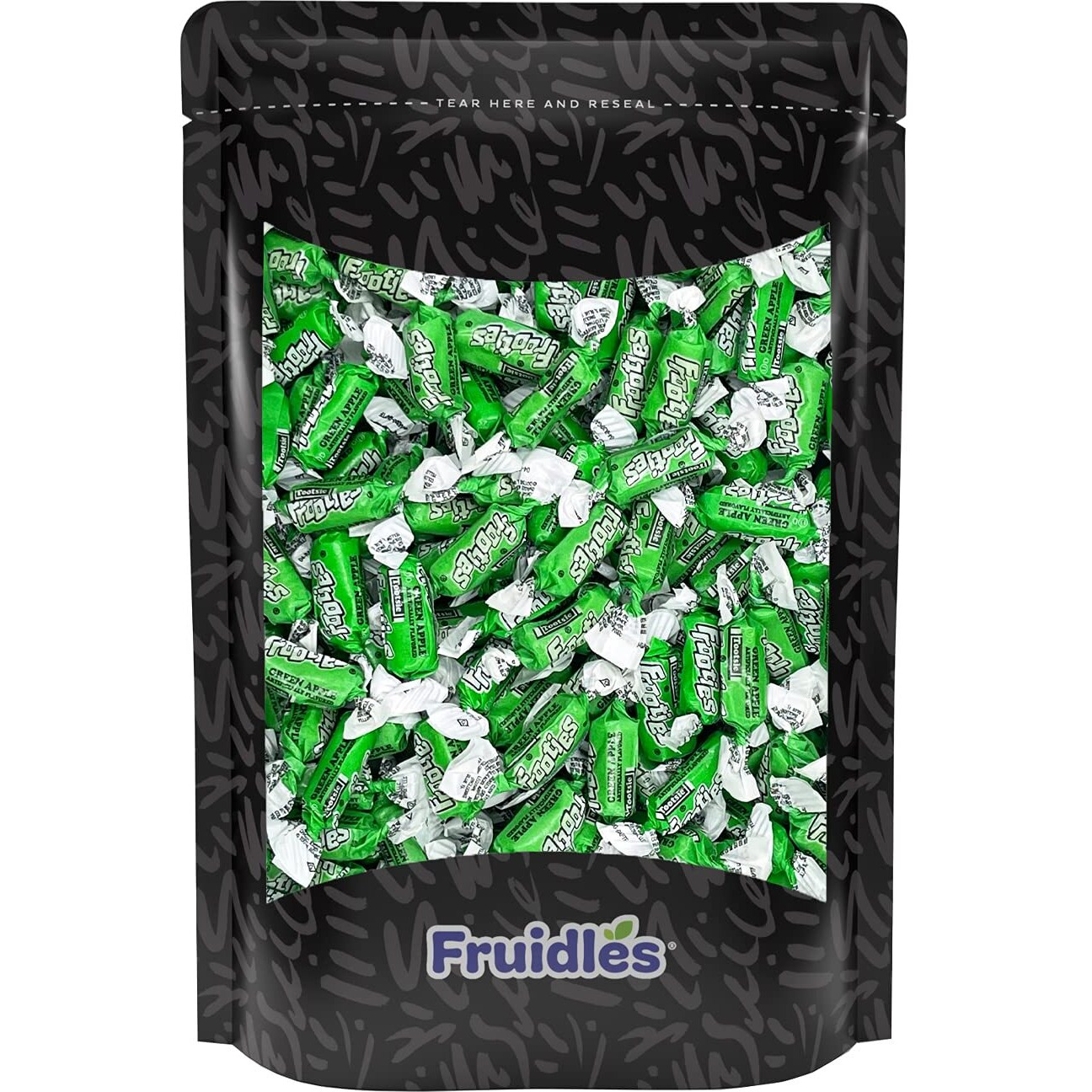 Fruidles Tootsie Roll Original Green Apple Twist Midgees, Peanut-Free, Gluten-Free, Kosher Certified, Individually Wrapped, 140 Count (1 Pound)