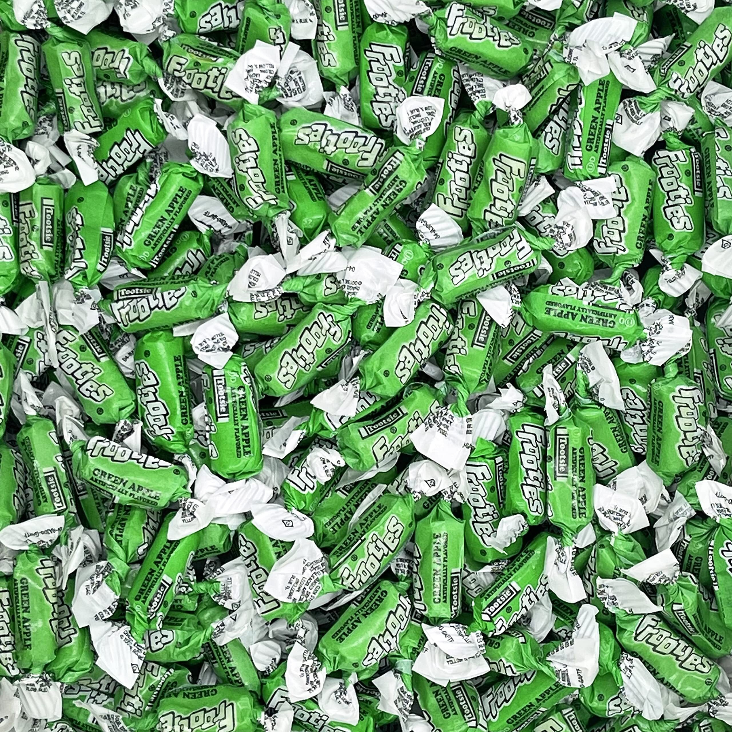 Fruidles Tootsie Roll Original Green Apple Twist Midgees, Peanut-Free, Gluten-Free, Kosher Certified, Individually Wrapped, 140 Count (1 Pound)