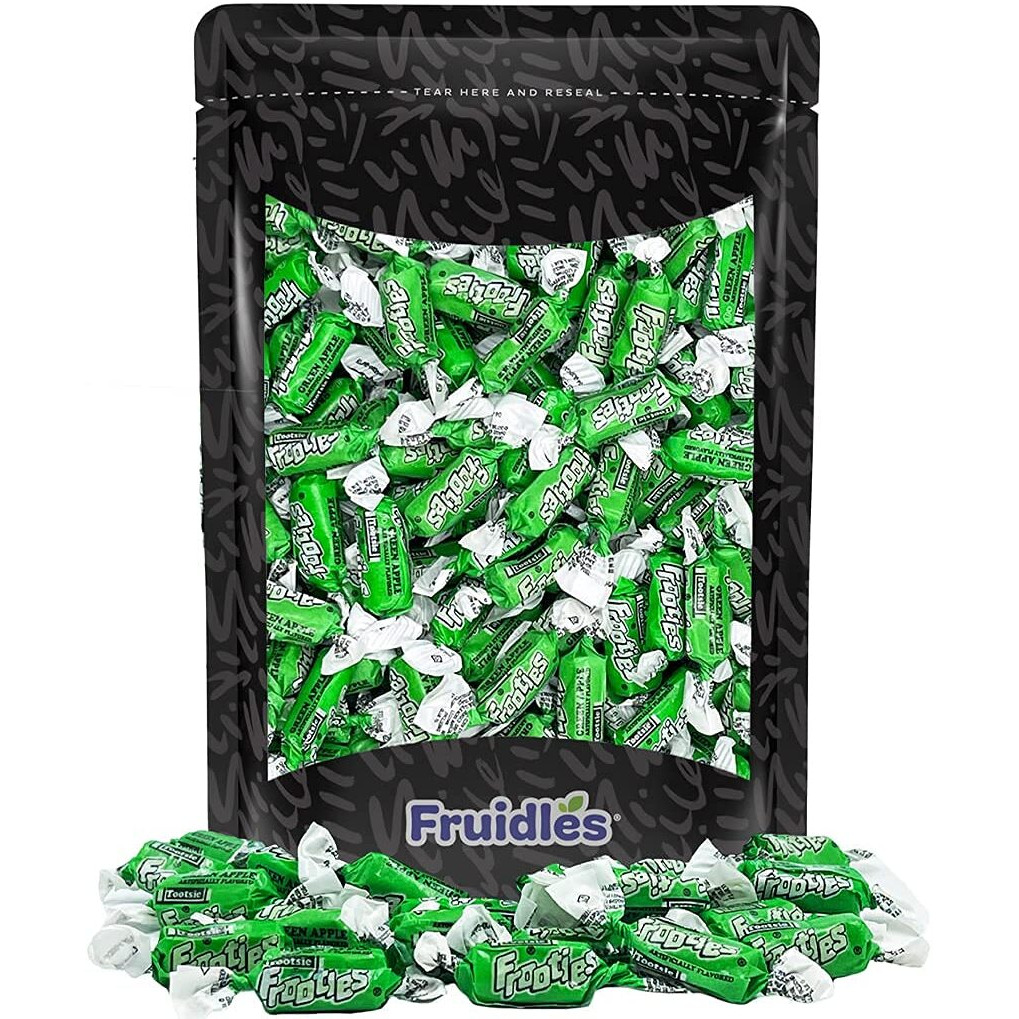 Fruidles Tootsie Roll Original Green Apple Twist Midgees, Peanut-Free, Gluten-Free, Kosher Certified, Individually Wrapped, 140 Count (1 Pound)
