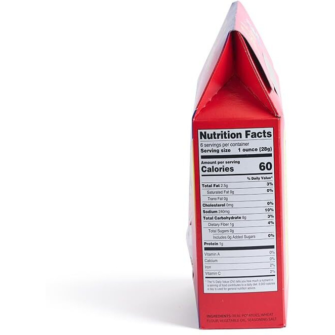 Uffda Chips - Made From Real Lefse - 6 Oz - By Norsland Lefse (Seasoned Salt)