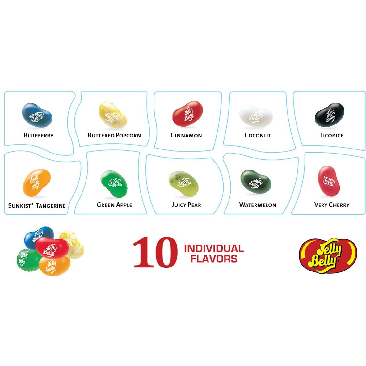Jelly Belly 10-Flavor Christmas Box