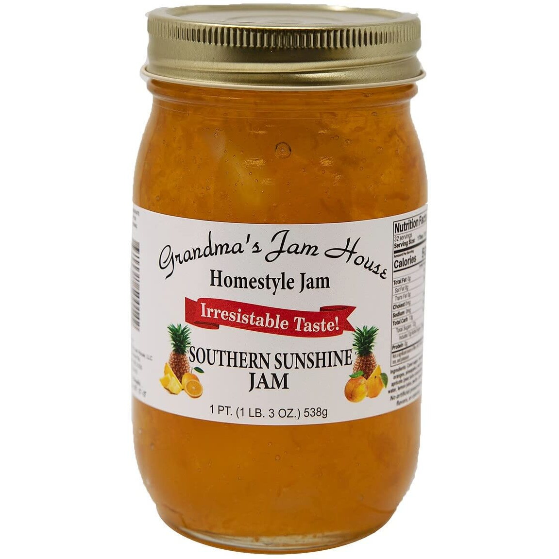 Southern Sunshine Jam - One Pint - Grandma's Jam House