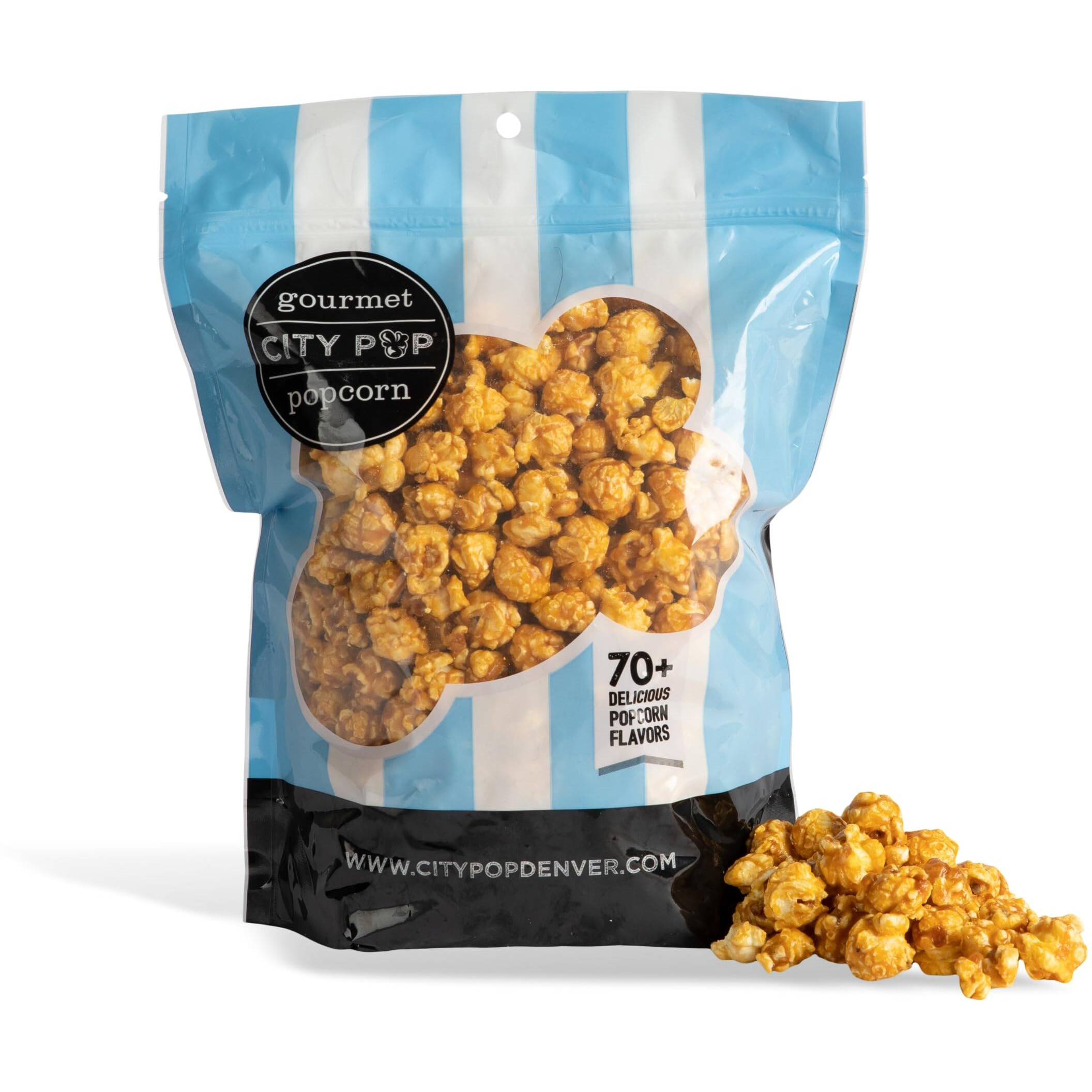 Sea Salt Caramel Gourmet Popcorn | 11 Cups Total | Made From Scratch, Made In Usa, & Gmo-Free | Great As A Snack, Gift, Thank You, & Movie Night - (24.64Oz Total)