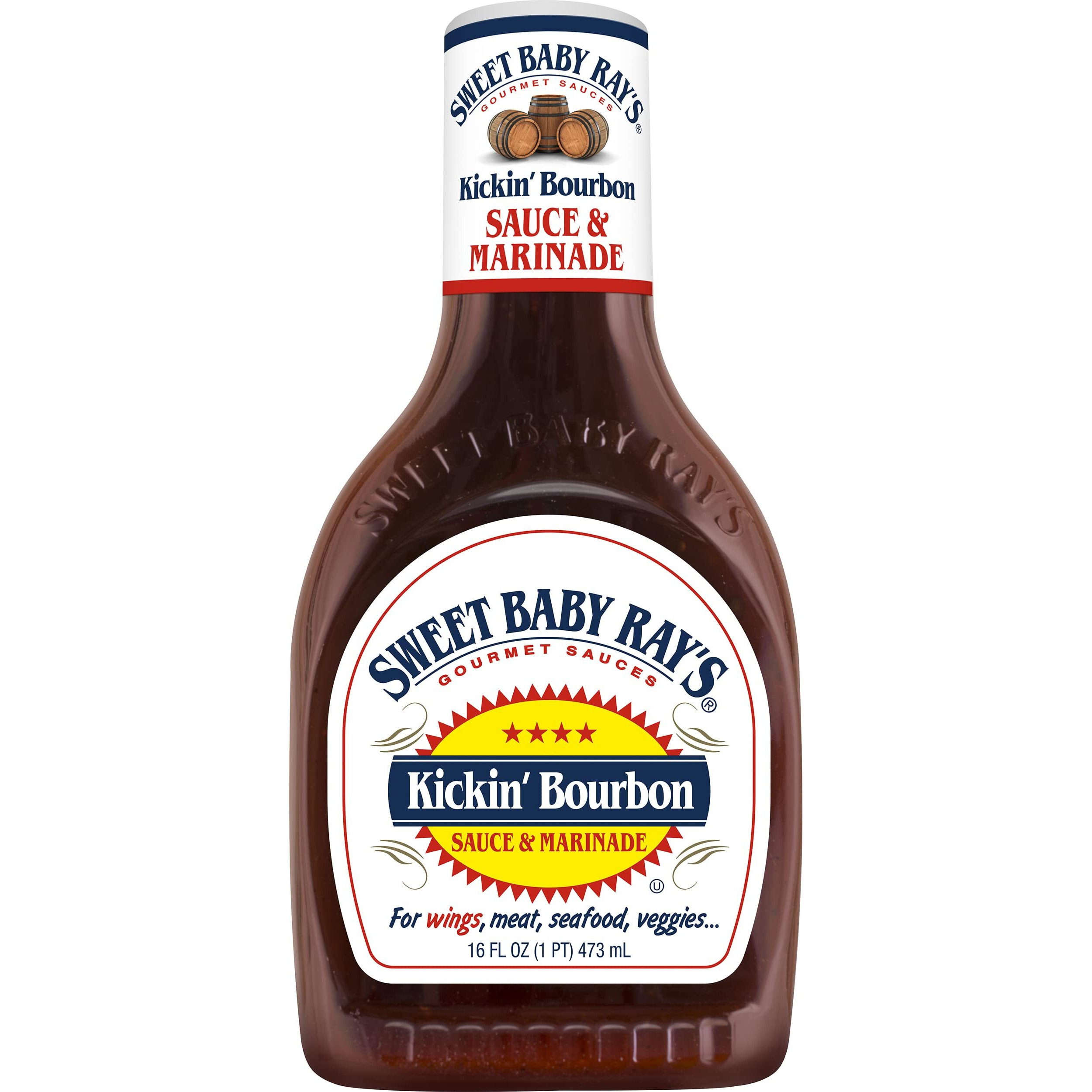 Sweet Baby Ray's Sauce And Marinade, Kickin' Bourbon , 16 Oz