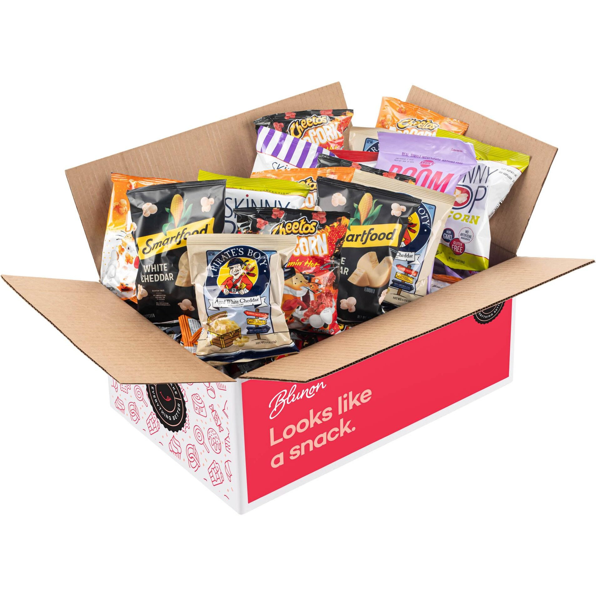 Popcorn Variety Pack - Snack Bag Assortment Care Package - Bulk Sampler (32 Count)