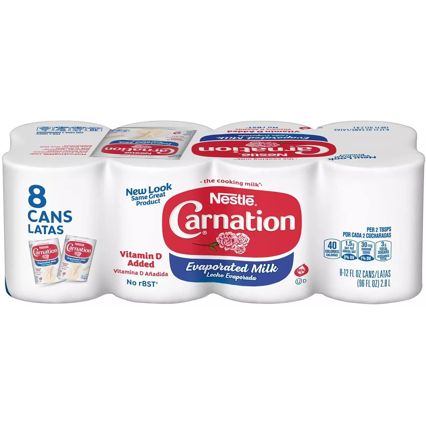 Carnation Evaporated Milk (12 Oz. Cans, 8 Pk.).