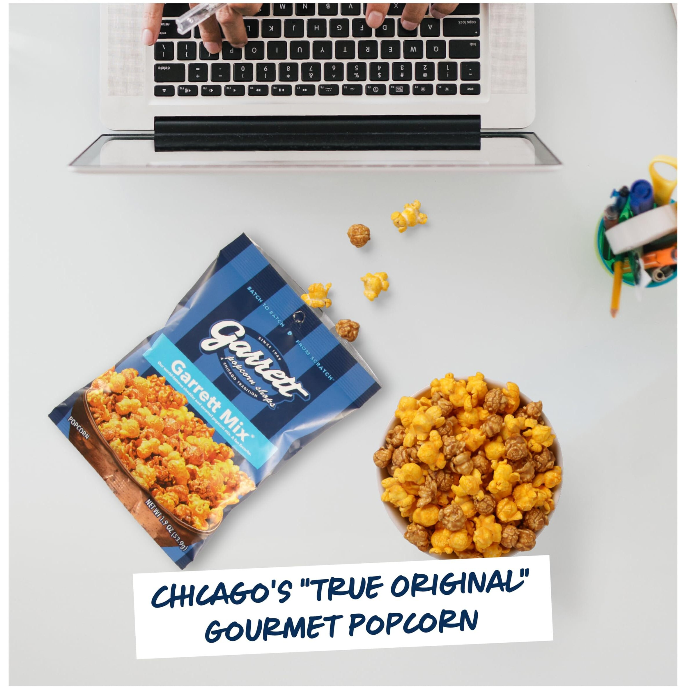 Garrett Popcorn Garrett Mix 1.9Oz, 24 Bags, Cheese And Caramel Gourmet Popcorn, Gluten Free, Sweet And Salty Snack Bags, Popped Popcorn Bags, Multipack