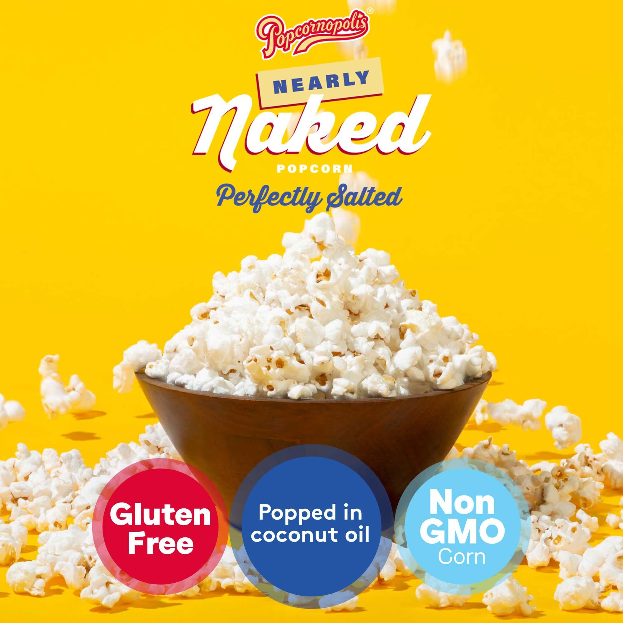 Popcornopolis Perfectly Salted Nearly Naked 24 Ct, 0.55 Oz