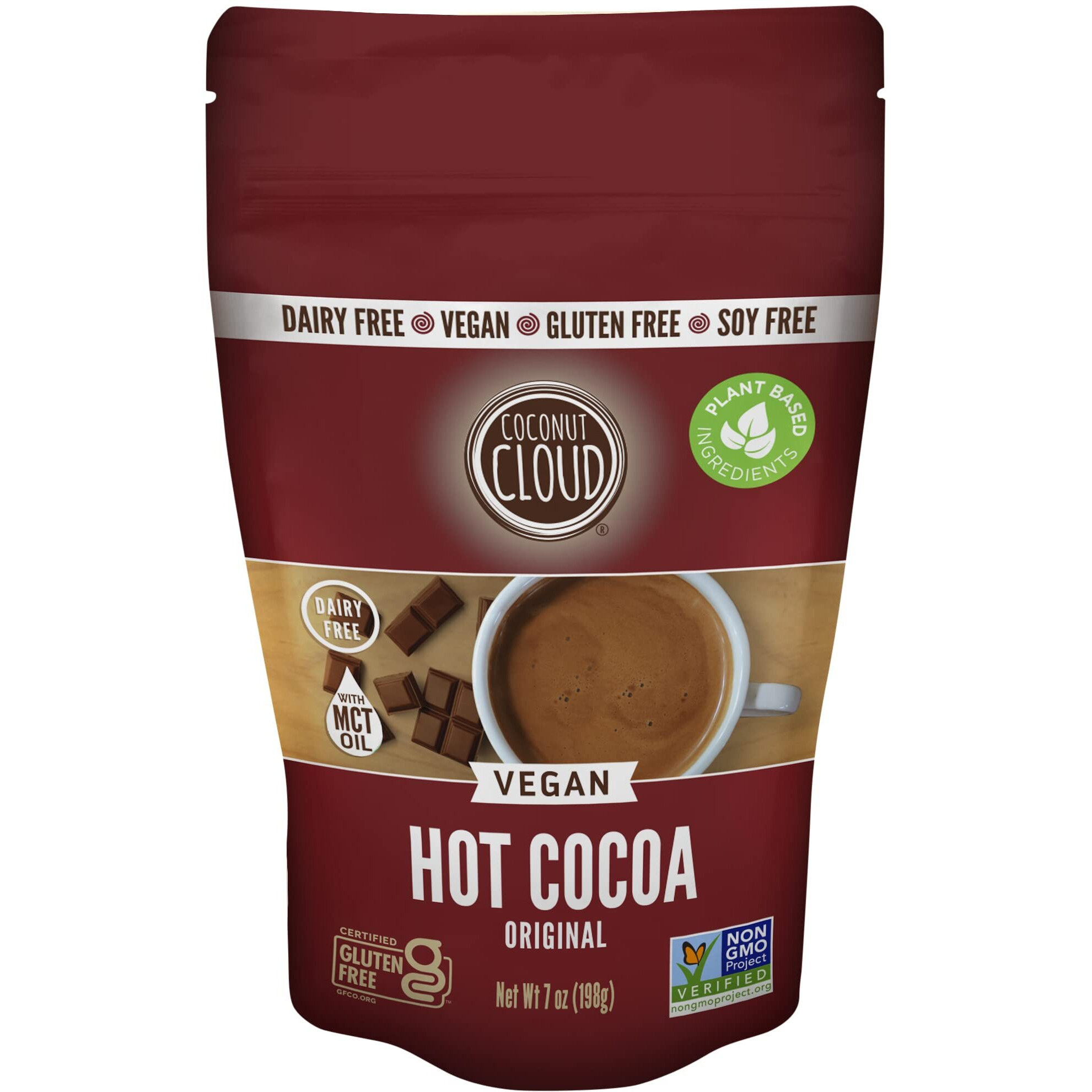 Coconut Cloud Dairy-Free Instant Hot Cocoa Mix | Vegan, Natural, Delicious, Creamy Plant Based Chocolate (Made In Colorado From Premium Coconut Milk Powder), 7 Oz