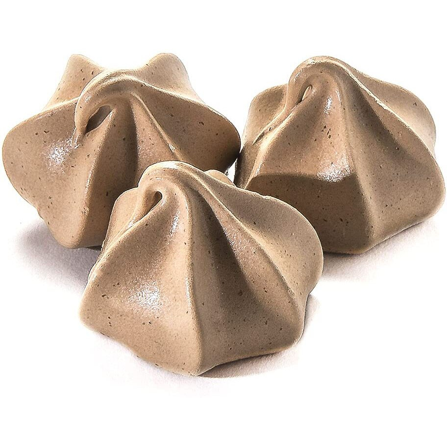 Krunchy Melts Original Meringue Cookies | Chocolate Flavor | Only 80 Calories Per Serving | Fat Free, Gluten Free, Dairy Free (4 Oz)