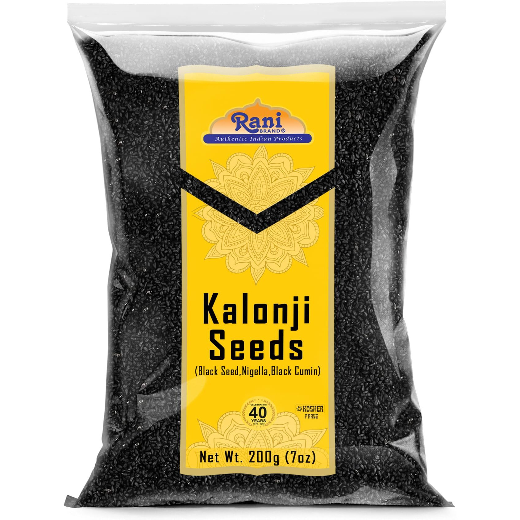 Rani Kalonji (Black Seed, Nigella Sativa, Black Cumin) Seeds 7Oz (200G) ~ All Natural | Gluten Friendly | Non-Gmo | Vegan | Indian Origin