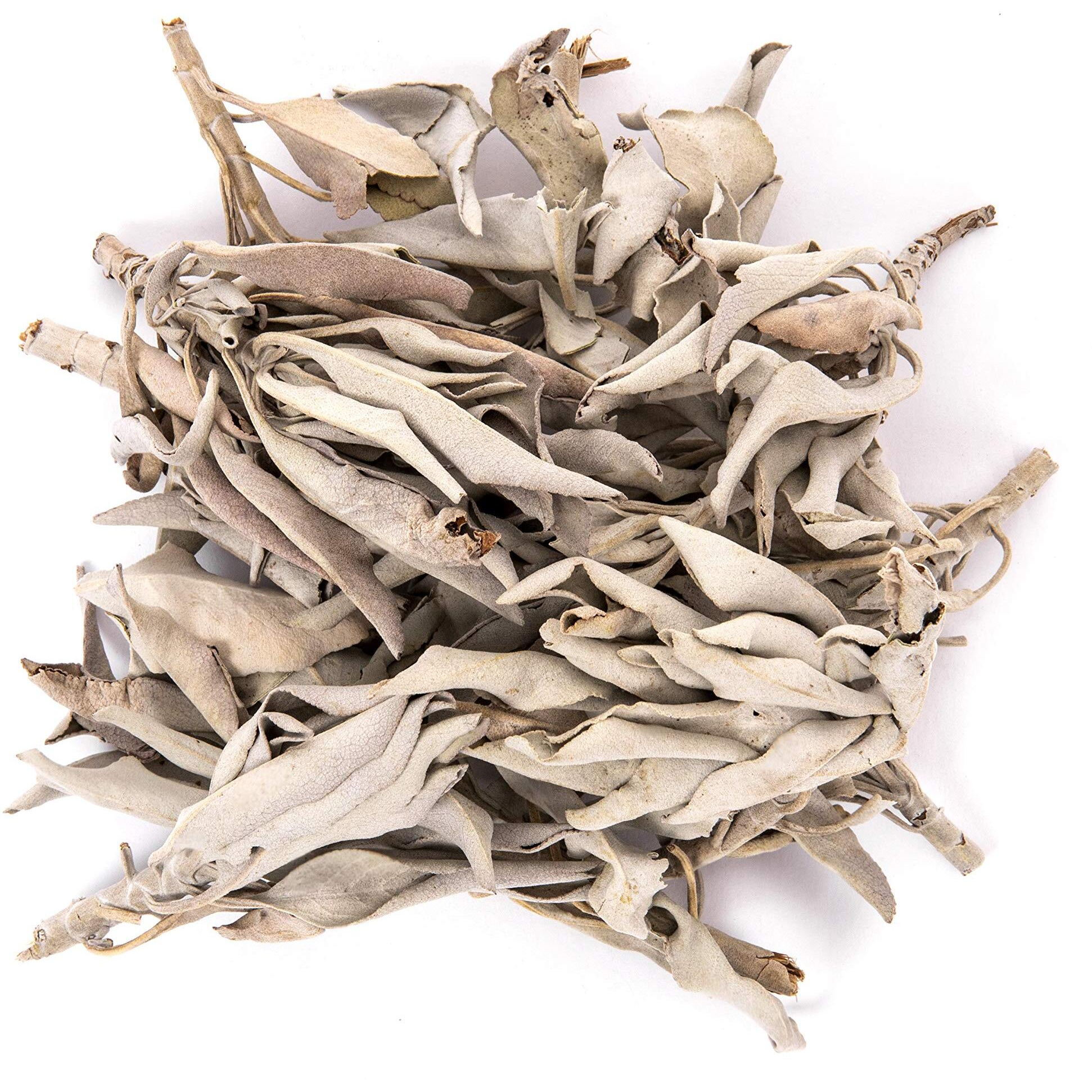 Juniper Ridge | White Sage Loose Leaves | Salvia Apiana Clusters | Dry Burning White Sage |  Lb Bag