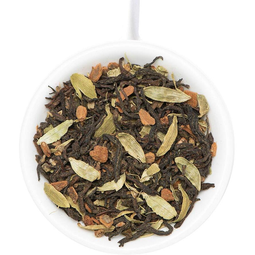 Vahdam, Maharani Chai Oolong Tea (50+ Cups, 3.5 Oz) Indian Masala Chai Tea Loose Leaf | Blended W/Cardamom, Cinnamon, Clove, Black Pepper | Brew Hot Tea, Iced Tea Or Chai Latte | Vacuum Sealed Pack