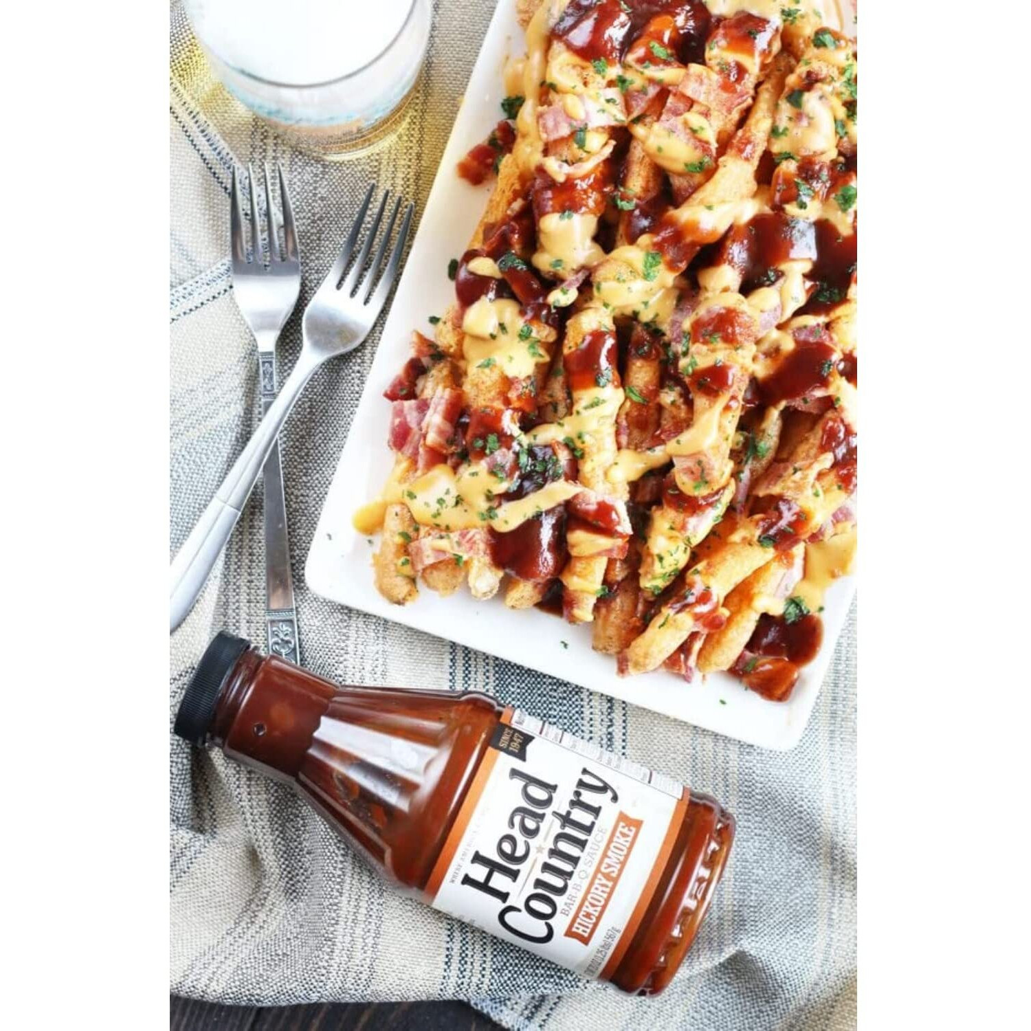 Head Country Bar-B-Q Sauce, Hickory Smoke | Soy Free, Gluten Free Bbq Sauce With No Preservatives | Smoky & Sweet Championship Barbecue Sauce For Ribs, Pork, Sausage & Brisket | 160 Ounce, Pack Of 1