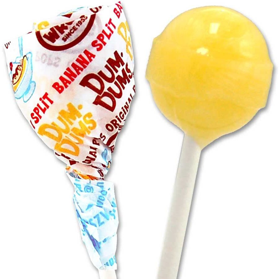 Dum Dums Banana Split 1-50 Count Bag