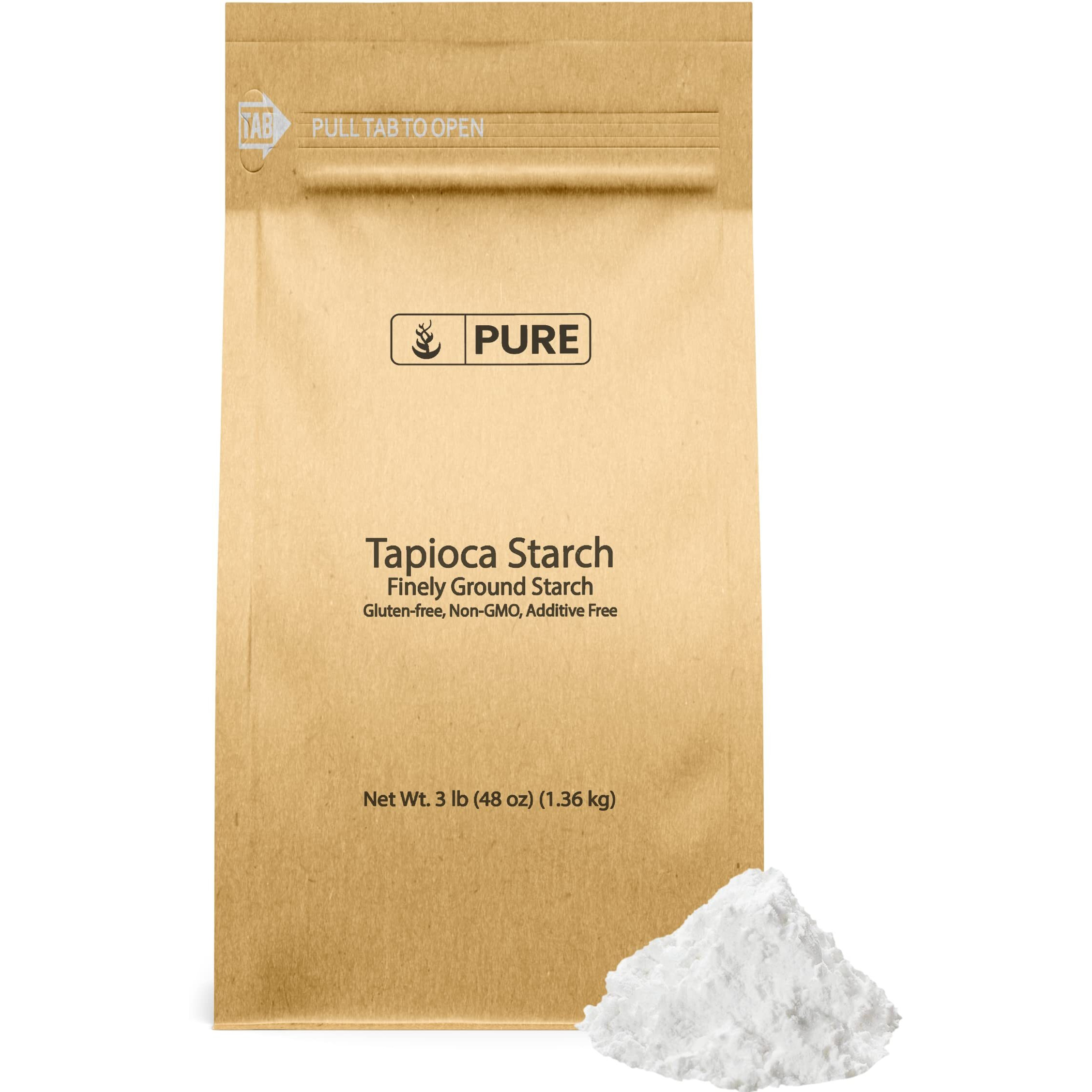 Pure Original Ingredients Tapioca Starch (3 Lb) Gluten-Free, Non-Gmo, Kitchen Staple, Tapioca Flour