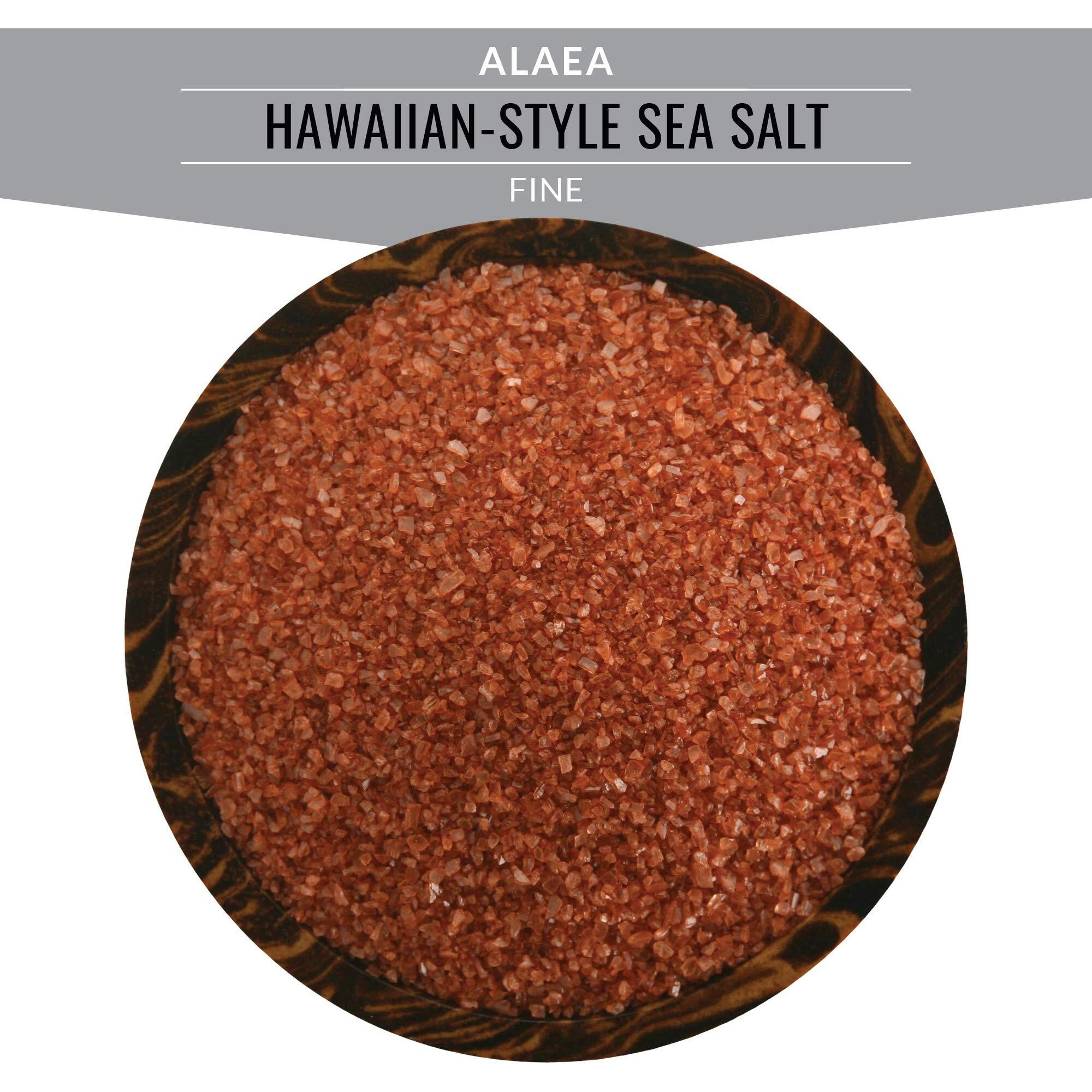 Saltworks Artisan Salt Company Alaea Red Hawaiian-Style Sea Salt, Fine Grain, Pour Spout Pouch, 16 Ounce