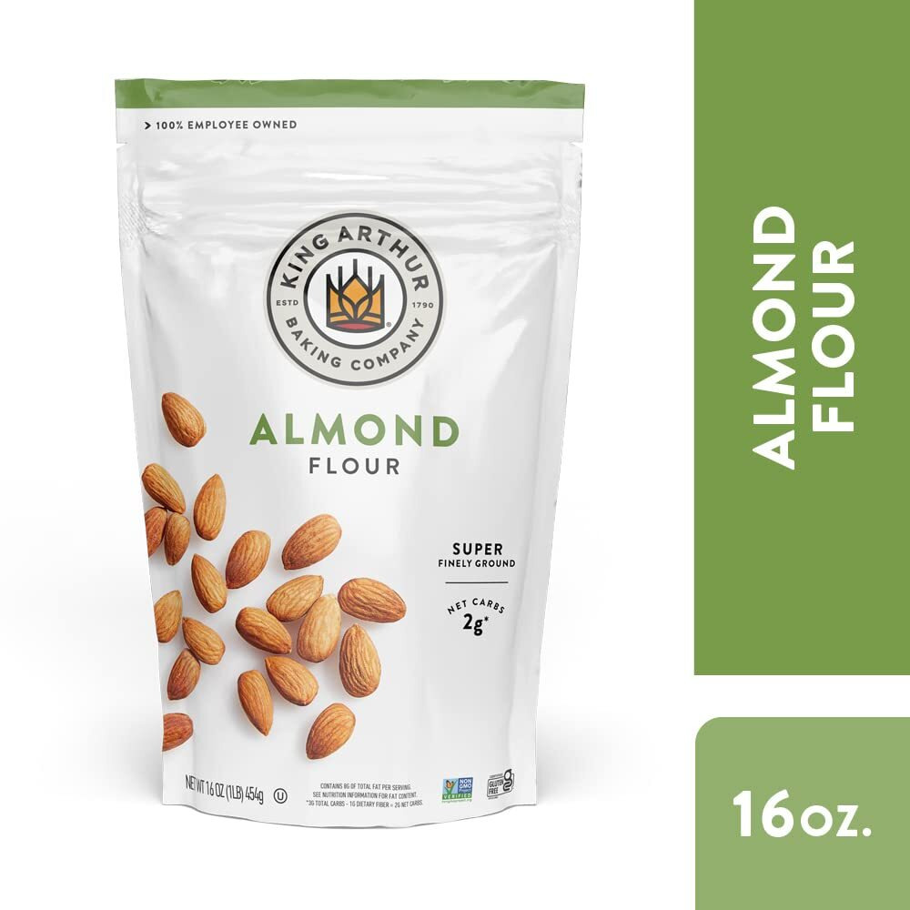 King Arthur, Almond Flour, Certified Gluten-Free, Non-Gmo Project Verified, Certified Kosher, Finely Ground, 16 Ounces (Pack Of 4)