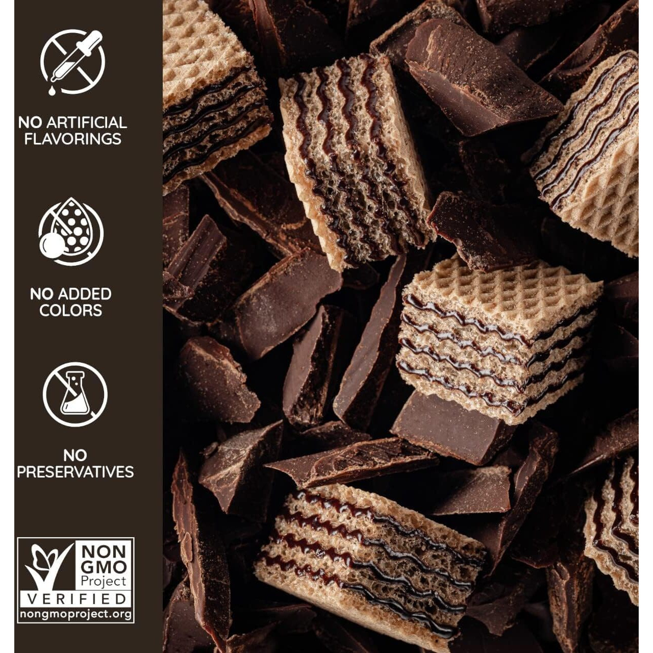 Loacker Dark Chocolate Wafer Cookies - 8.82 Oz