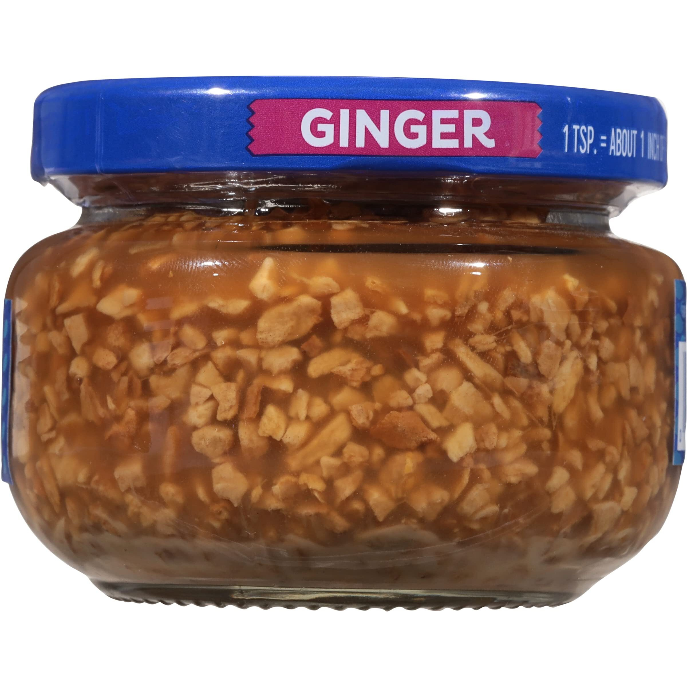 Spice World Minced Ginger - 4Oz Ginger Jar With Non-Gmo Ingredients, Perfect For Stir Fry, Marinades, & More - Ready-To-Use Seasonings For Cooking Adds Flavor Without Prep Or Mess