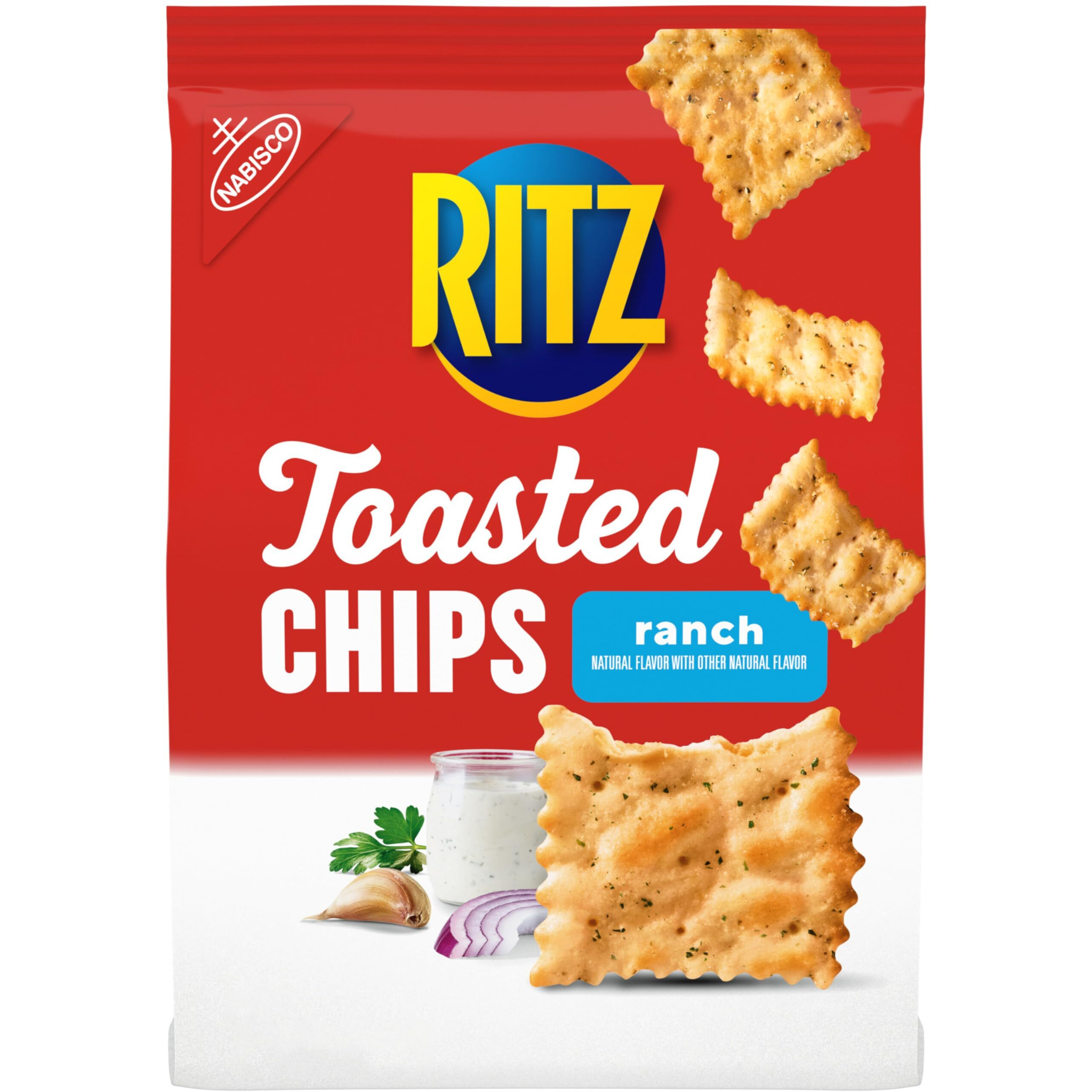 Ritz Toasted Chips Ranch Crackers, 8.1 Oz