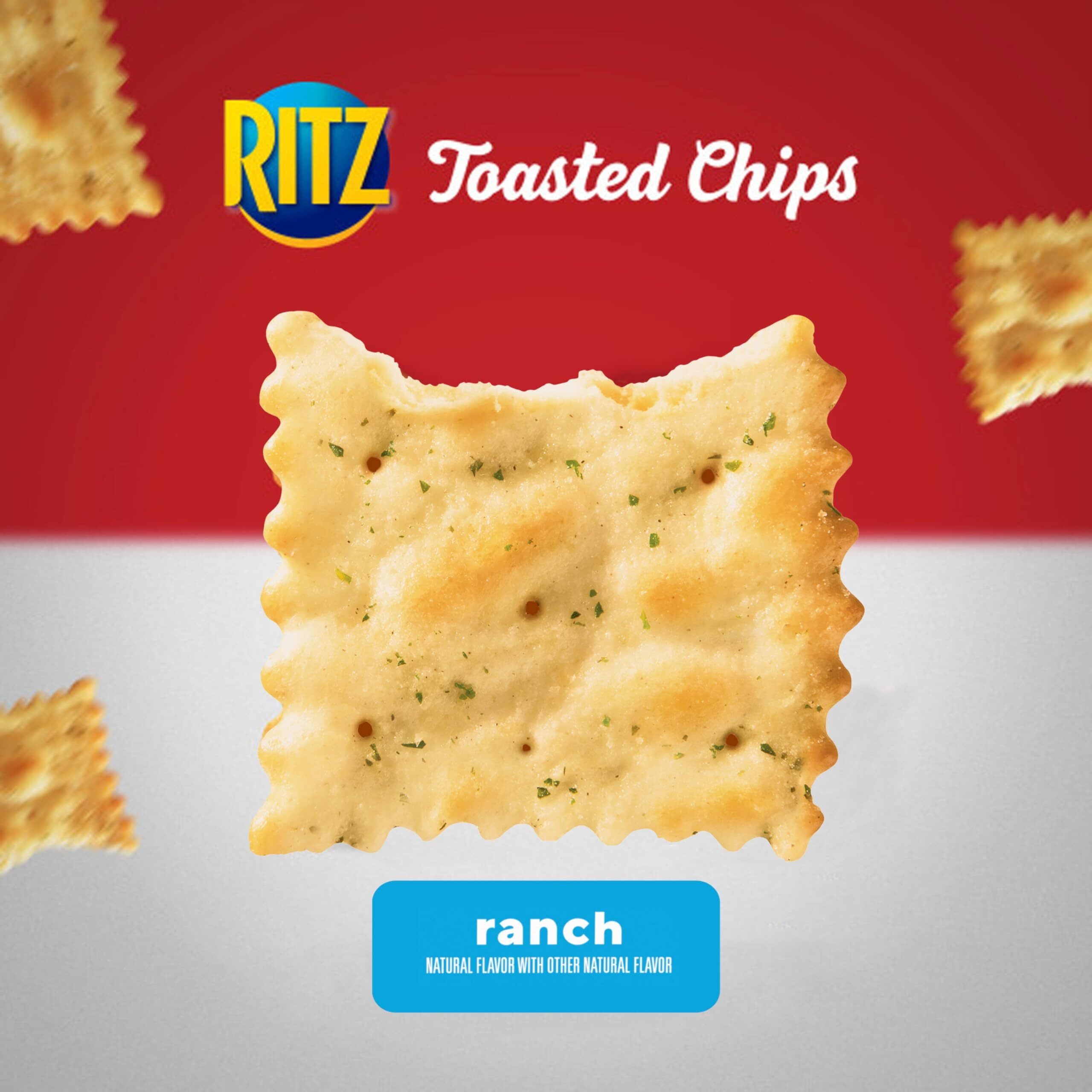 Ritz Toasted Chips Ranch Crackers, 8.1 Oz