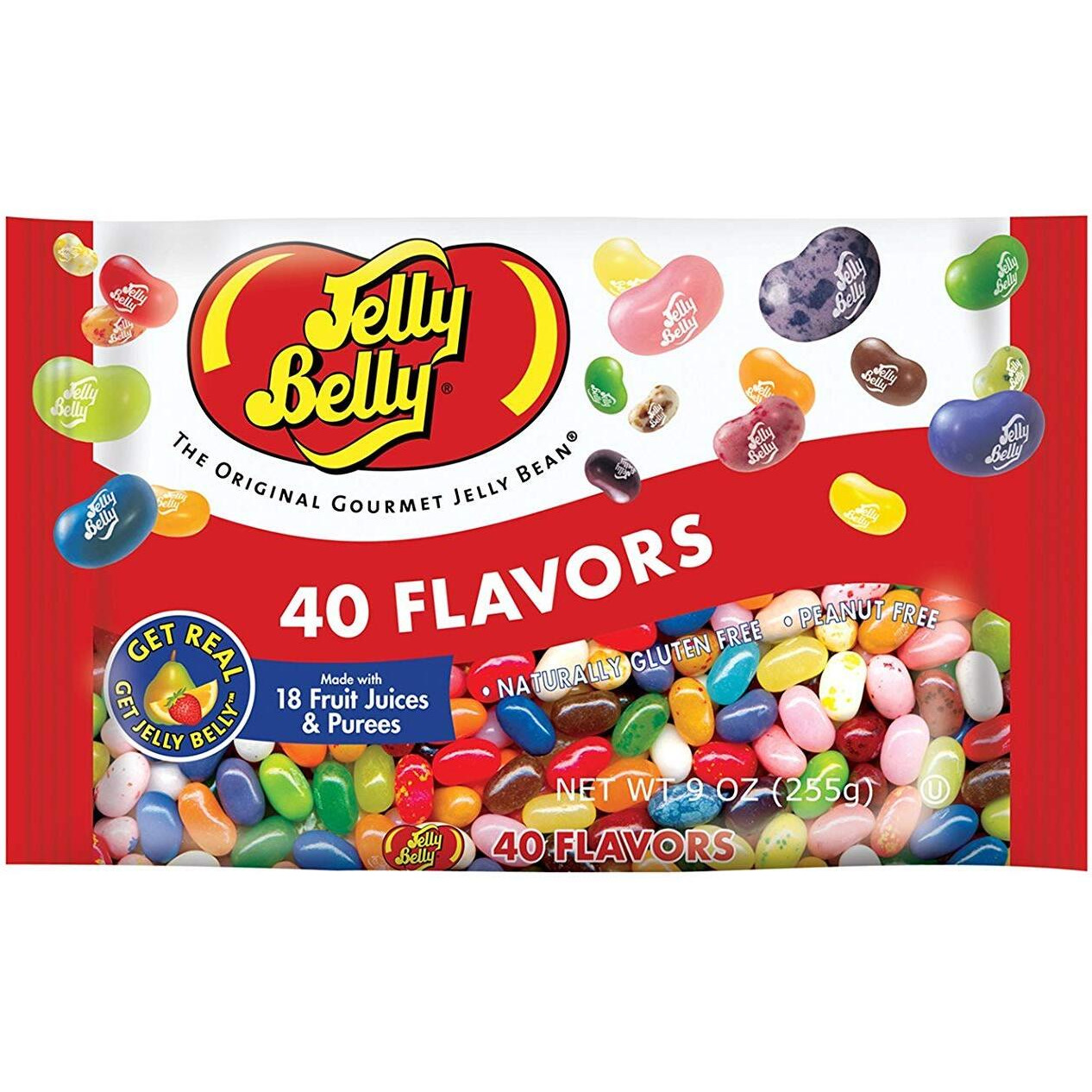 Jelly Belly Jelly Beans, 40 Flavors, 9-Oz