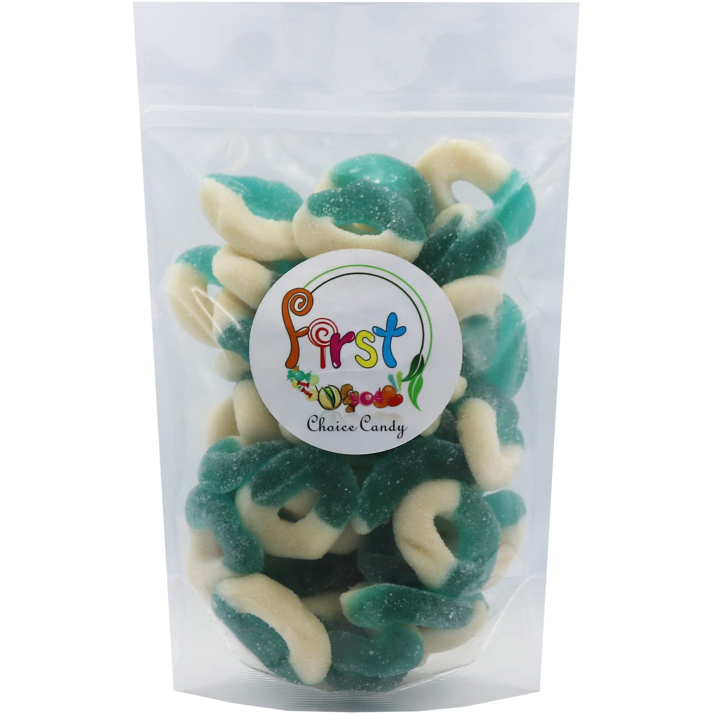 Firstchoicecandy Gummy Rings Candy (Blue Raspberry, 4.5 Pound (Pack Of 1))