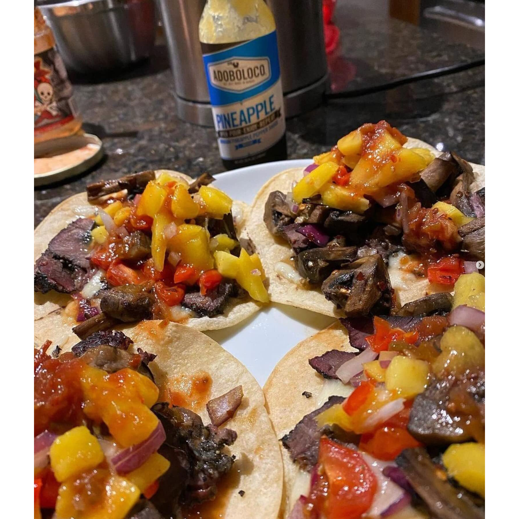 Adoboloco Hot Sauce Pineapple Habanero Hawaiian Pepper Sauce 5Oz - Medium Fiery Chili Pepper Sauce Blend