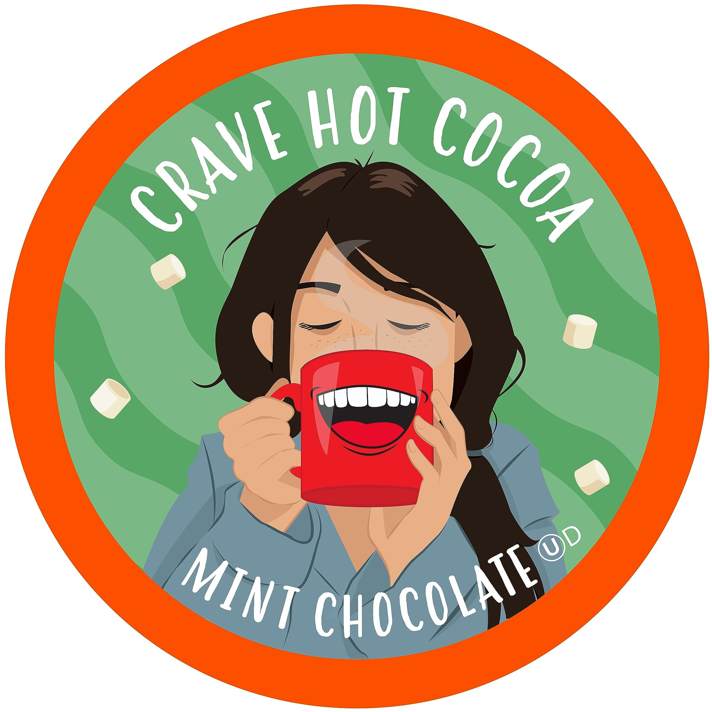 Crave Hot Chocolate Pods, Compatible With 2.0 K-Cup Brewers, Mint Chocolate, 40 Count