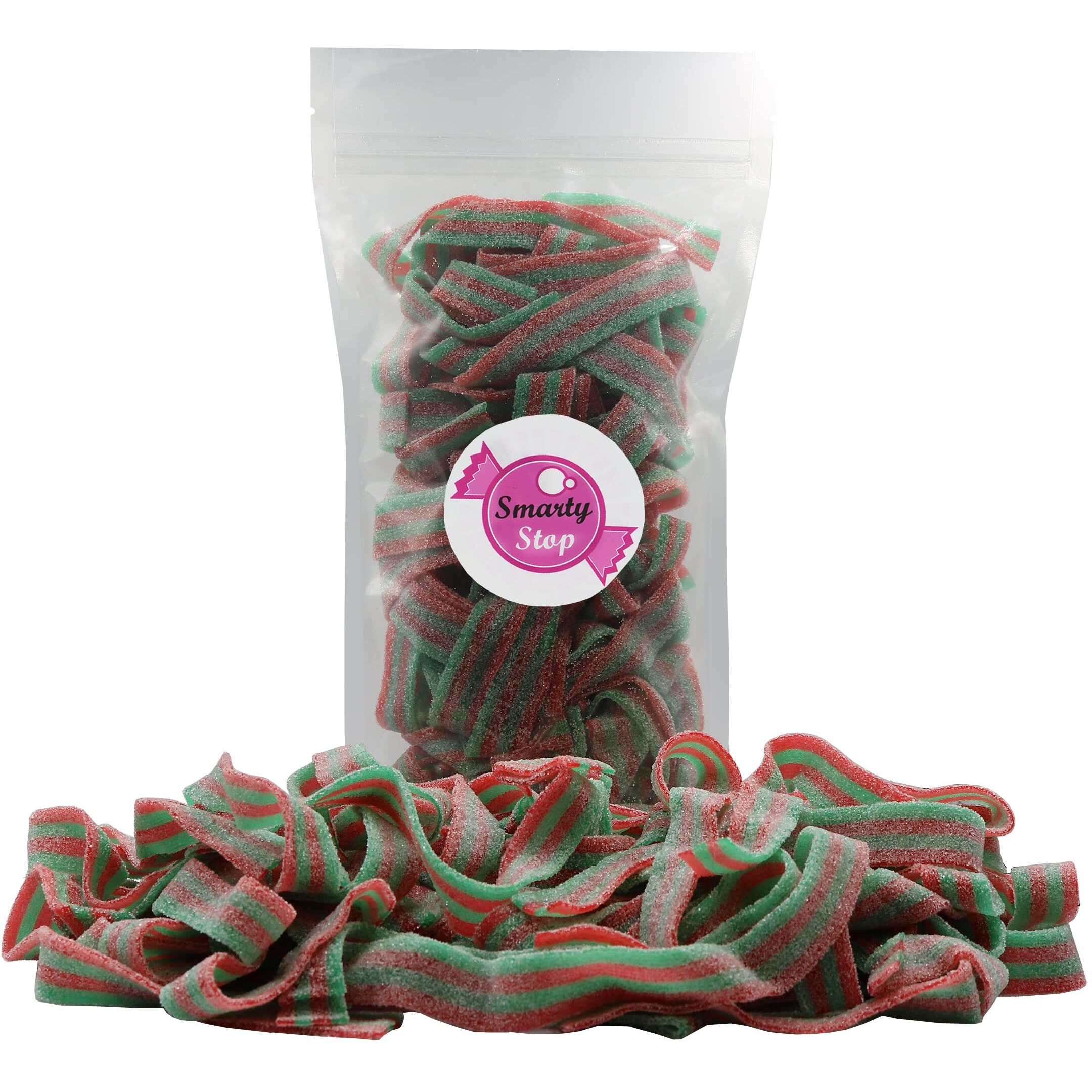 Smarty Stop All Flavor Sour Candy Belts (Strawberry Apple, 1 Pound (Pack Of 1))