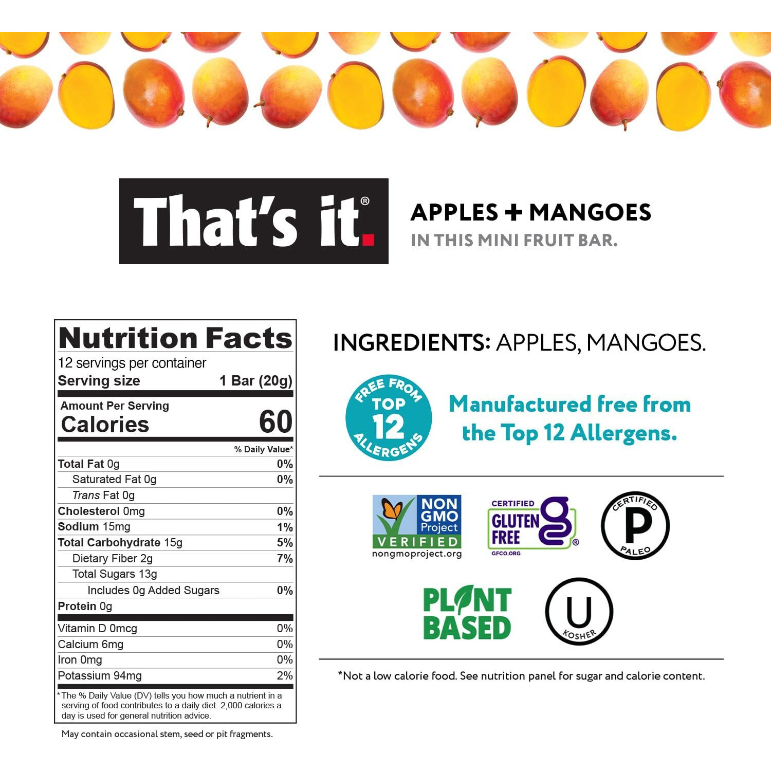 That's It. Mini Fruit Bars Gift Pouch (Variety 36 Count) No Sugar Added, Plant-Based, Vegan & Gluten Free, Paleo, Non Gmo, Fiber (12 Banana, 12 Blueberry, 12 Mango)