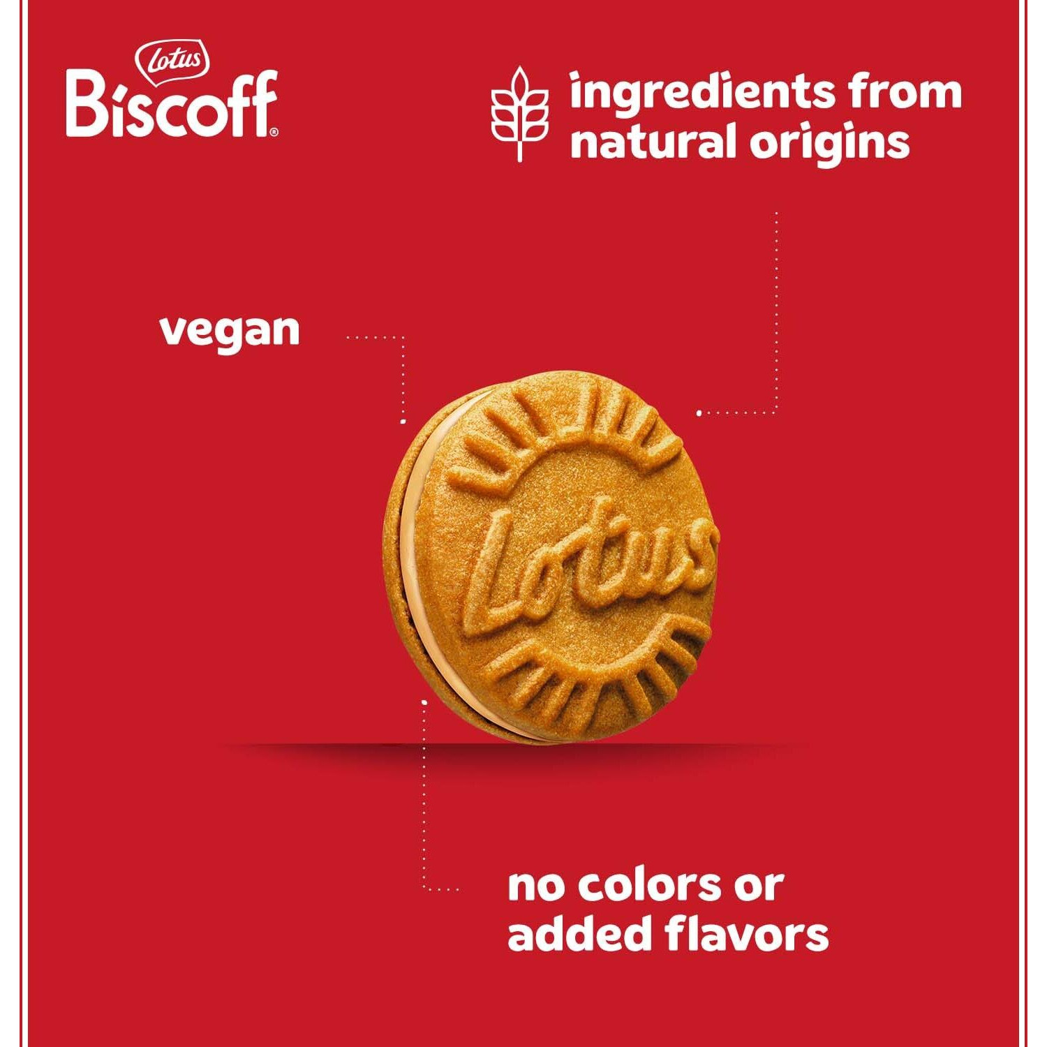 Lotus Biscoff Sandwich Cookies, Biscoff Cream, 15 Cookies Per Pack, 5.29 Ounce (Pack Of 9)