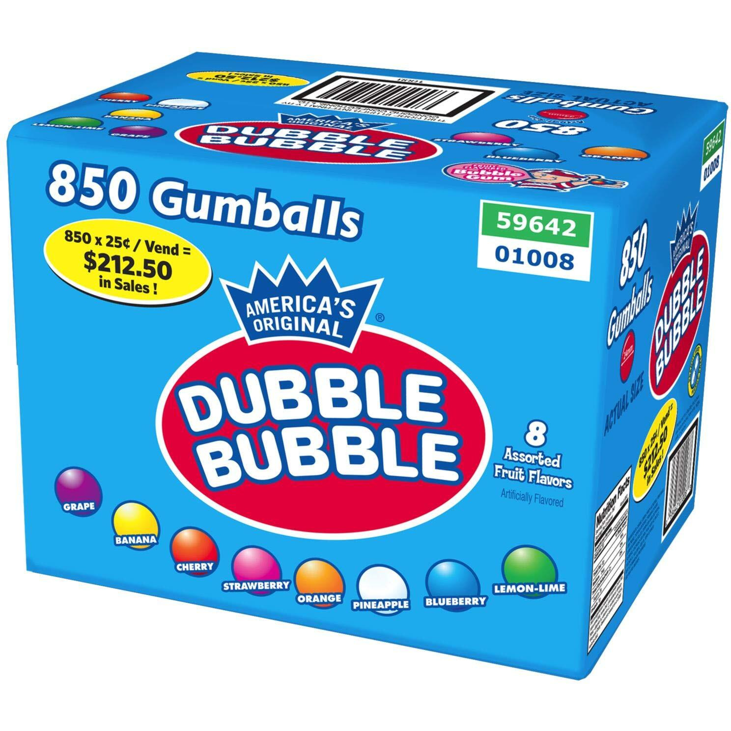 Dubble Bubble Fruit Gumballs 850 Ct. A1Q