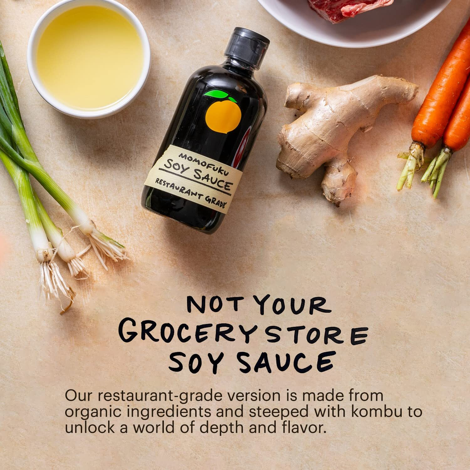 Momofuku Soy Sauce By David Chang, (8 Ounces), Made From Organic Ingredients, Chef Made For Cooking & Umami, Steeped With Kombu