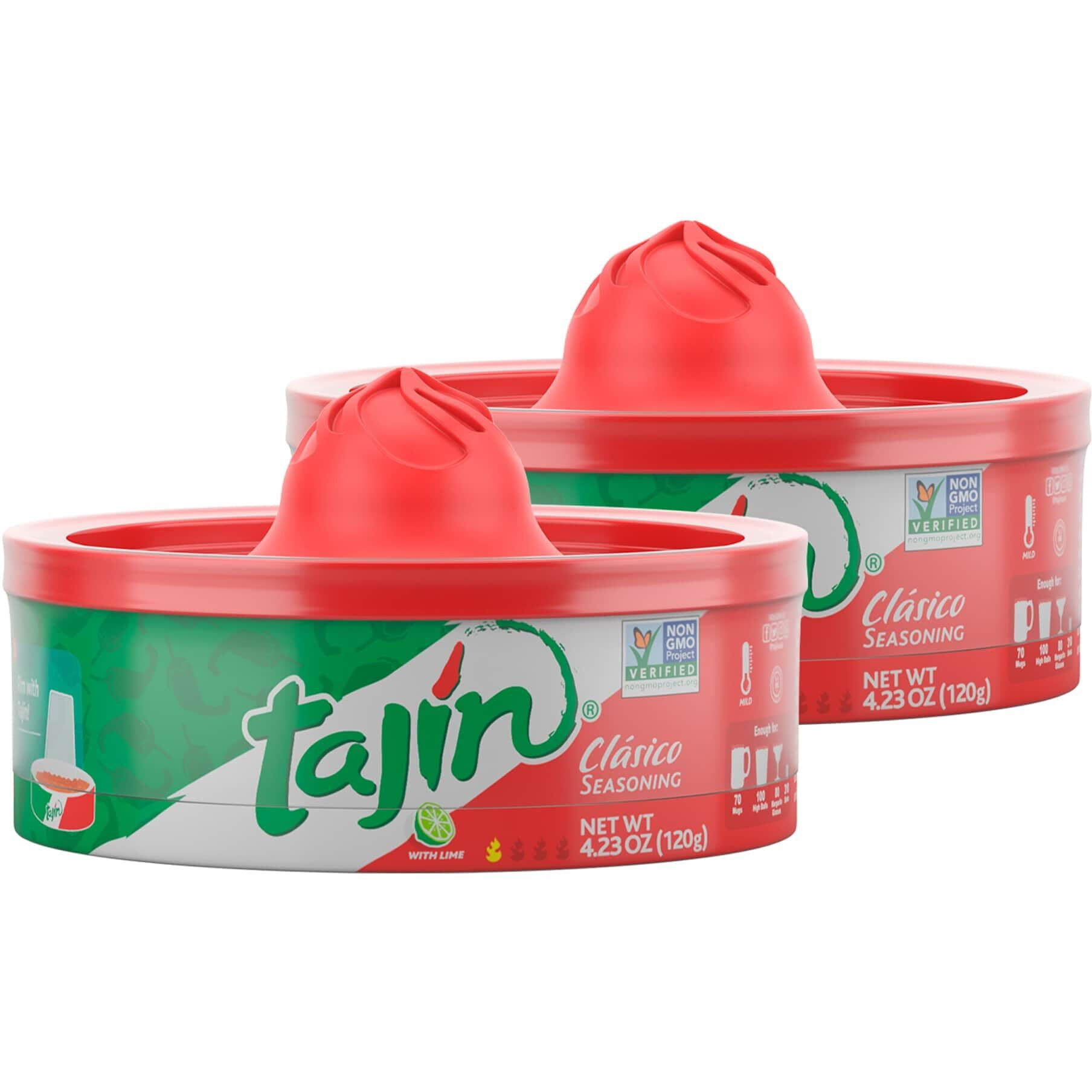 Tajin Cl  Sico Chile Lime Seasoning Rimmer 4.23 Oz (Pack Of 2)