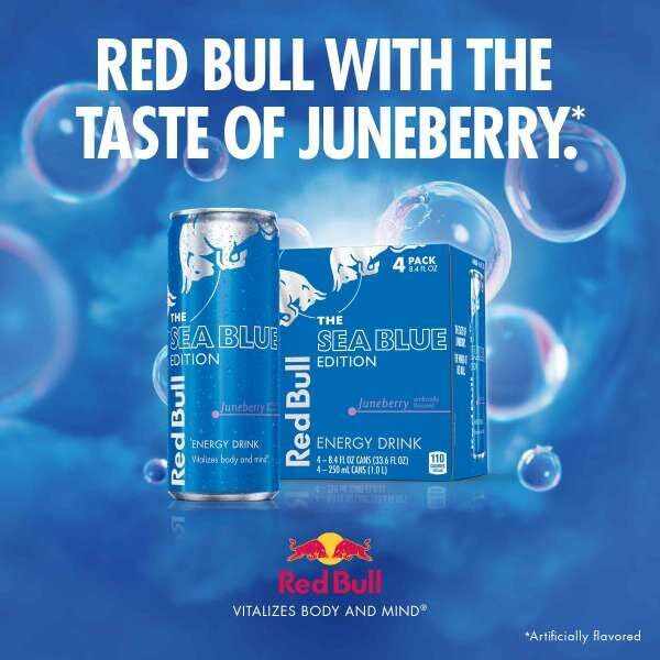 Red Bull Sea Blue Edition Energy Drink, 12 Fl Oz, 24 Cans (6 Packs Of 4)
