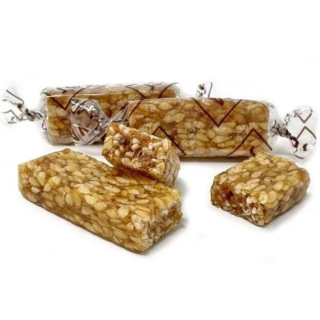 Joyva Sesame Crunch - Small Individually-Wrapped Crunchy Sesame Candy Bars With Honey - Bite-Size On-The-Go Sweet Snacks - Kosher, Parve, No Gluten Or Dairy - Made In Brooklyn (1 Lb)