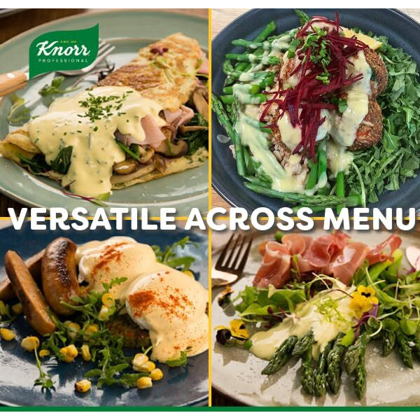 Knorr Professional Ultimate Hollandaise Sauce Mix Vegetarian, Gluten Free, No Artificial Flavors Or Preservatives, No Added Msg, 30.2 Oz, Pack Of 4